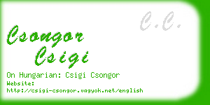 csongor csigi business card